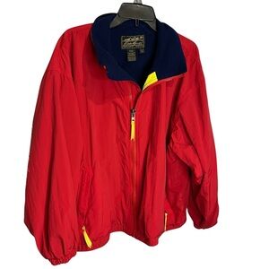 Vtg Eddie Bauer Nylon Fleece Lined Jacket